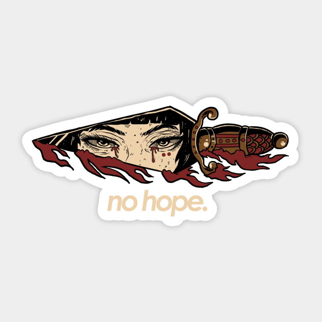 No Hope Sticker by PlasticGhost